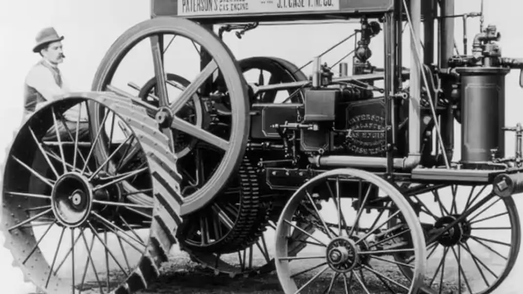 Case builds a gasoline-powered tractor. However, the market is not ready for the transition from steam, so Case waits until 1911 to reintroduce it.