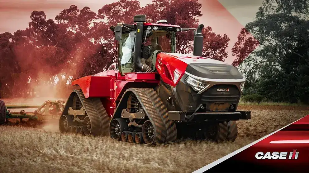 Case IH Steiger tractor working in field