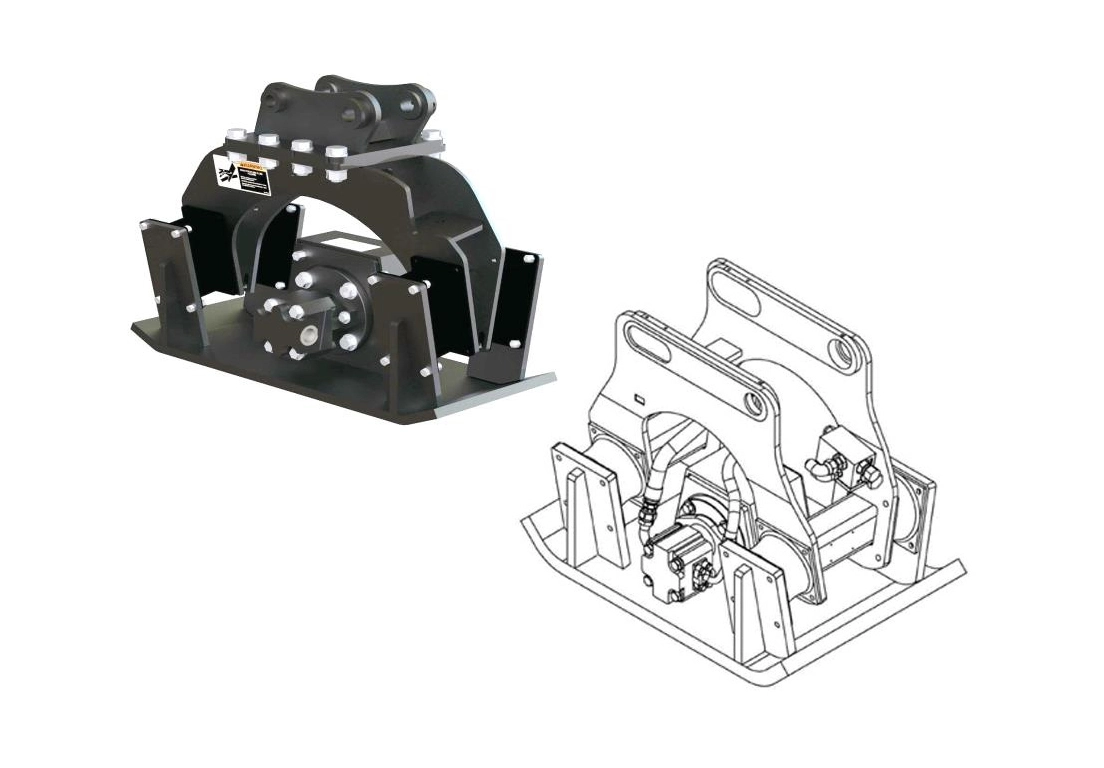 Hydraulic Plate Compactor for Excavators | CASE SEA