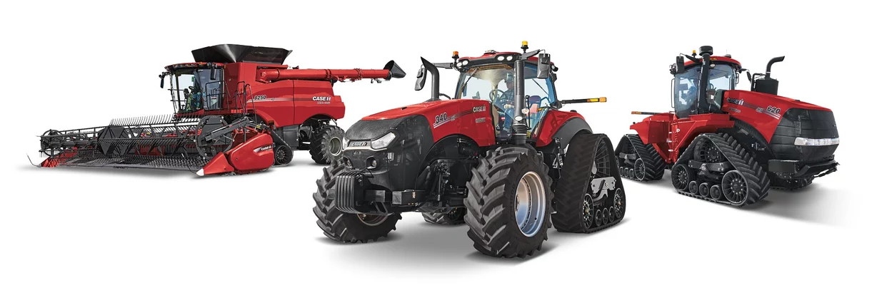 Steiger Magnum and Axial-Flow on white background