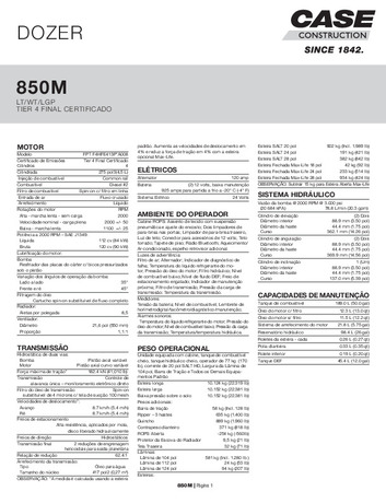 850M - Folheto Técnico