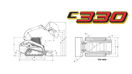 C330 Compact Track Loader Specifications 
