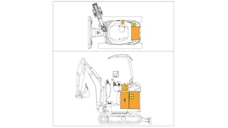 E15X Mini Excavator - Rescue Sheet