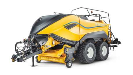 Yellow large square baler.