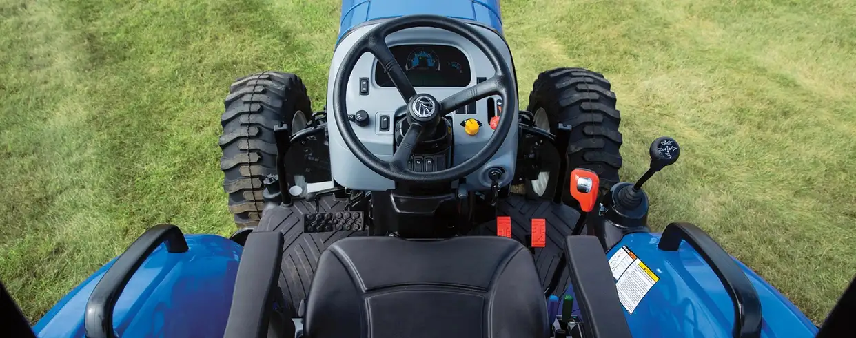 Boomer tractor ROPS operating platform