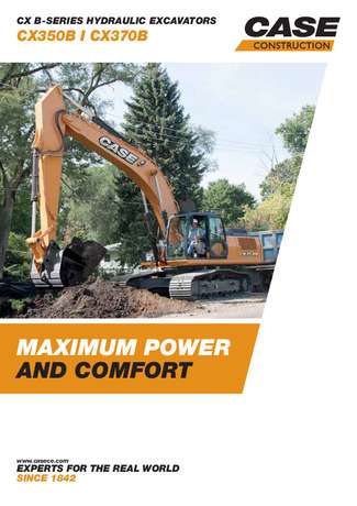 Crawler Excavators - CX350B/CX370B