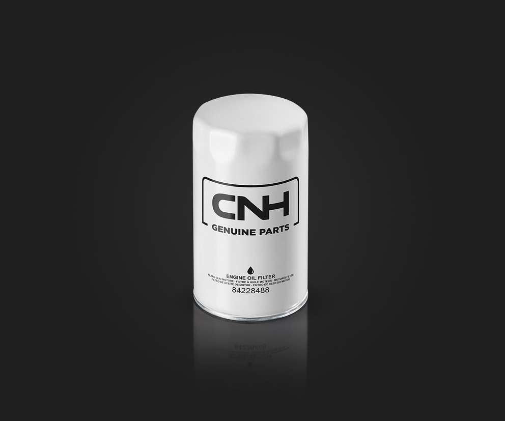 CNH engine filter with dark gradient backgroun