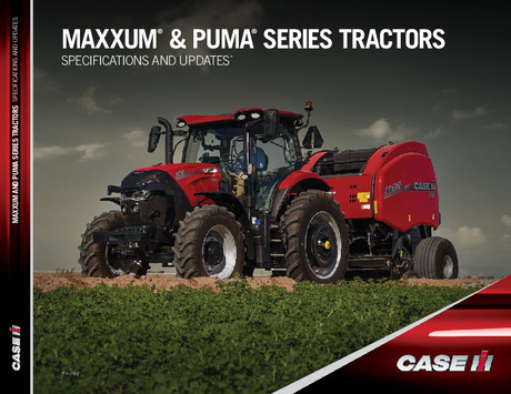 Maxxum and Puma Series Tractors Spec Sheets