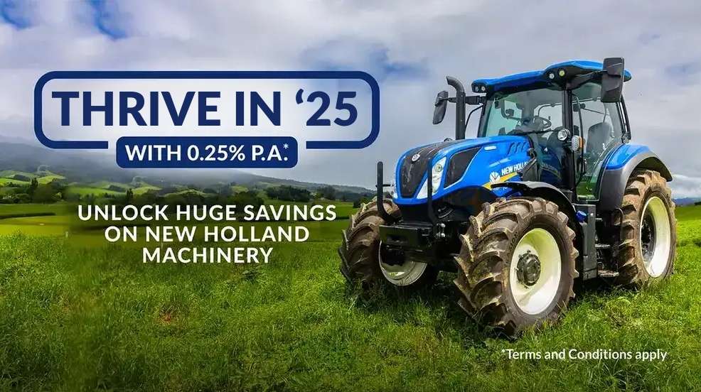 New Holland tractor with competitive finance rate available