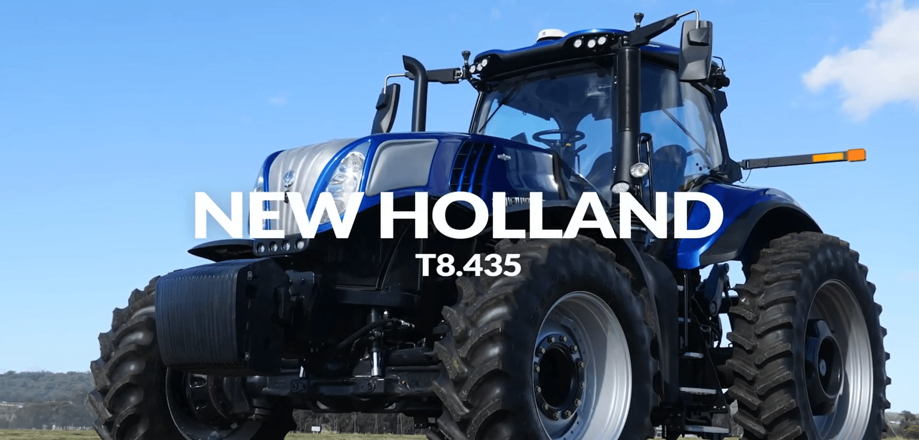 New Holland T8.435 tractor sitting in Australian field