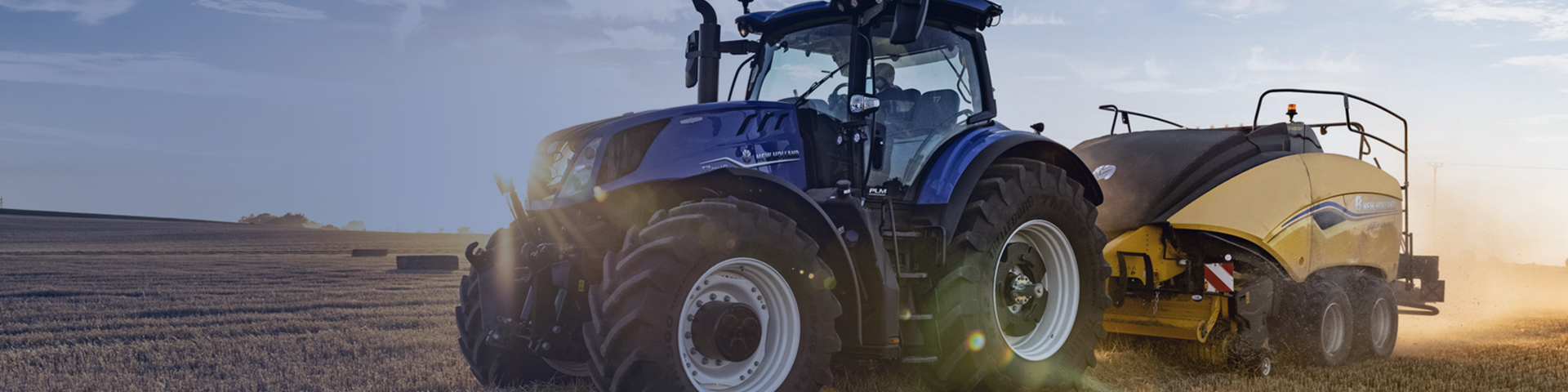 New Holland tractor range banner for 1.99% p.a offer available now