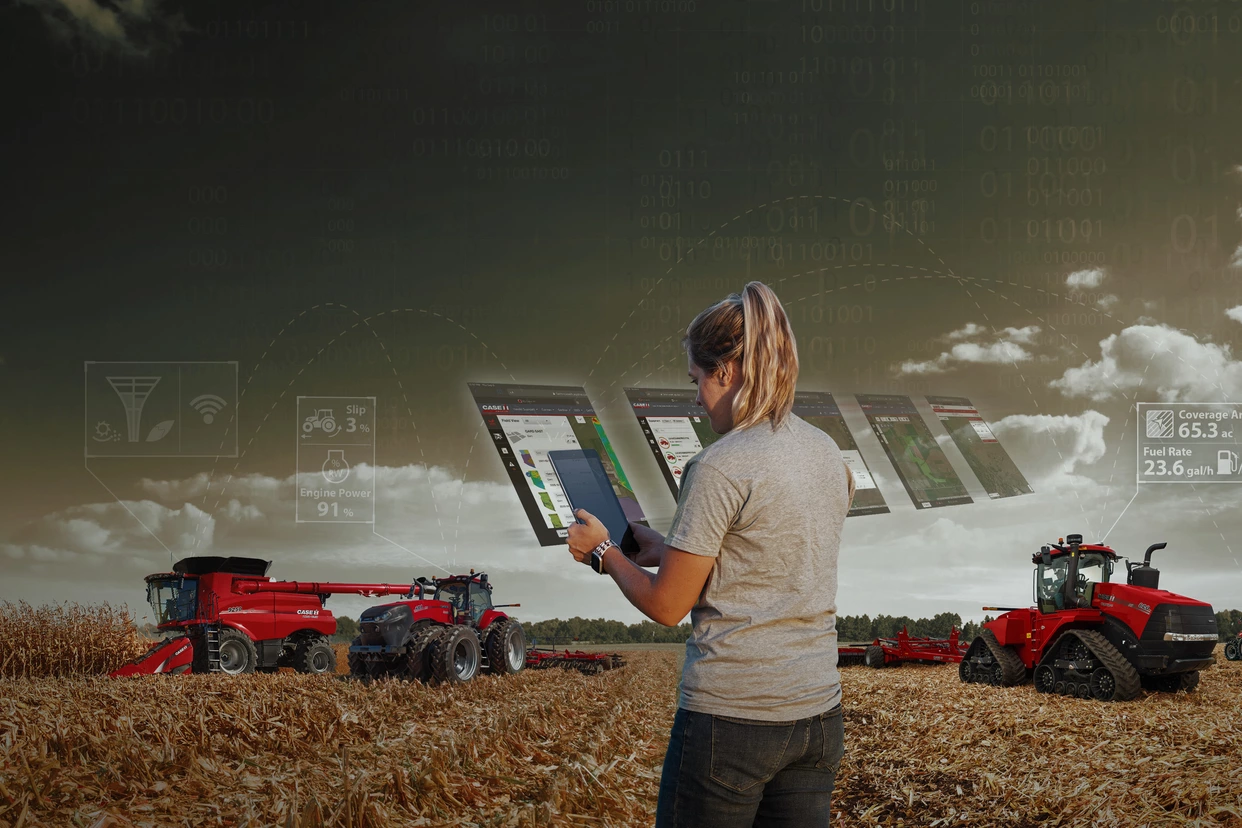 Image of woman using AFS Connect Farm App