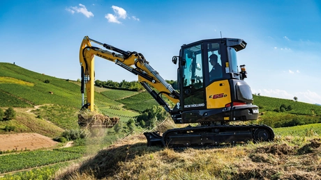 Construction in Agriculture - New Holland Mini Excavator
