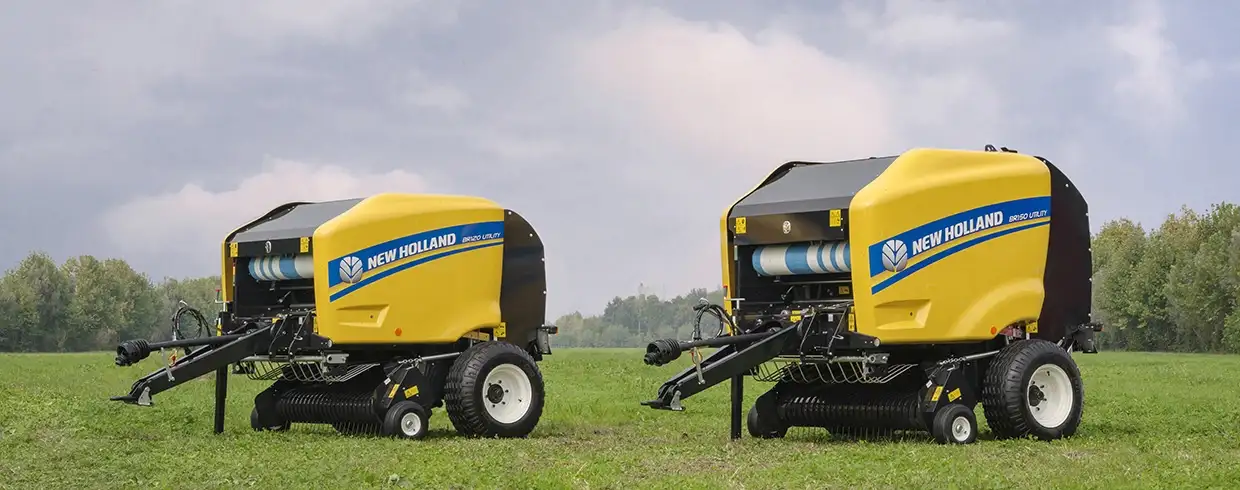 NEW HOLLAND BIETET DIE BALLENPRESSEN BR120 UTILITY UND BR150 UTILITY MIT DEN FOLGENDEN OPTIONEN AN: