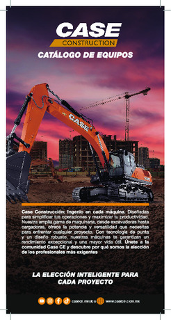 FOLLETO EXCAVADORAS / RODILLO COMPACTO / CARGADORES FRONTALES F Y E