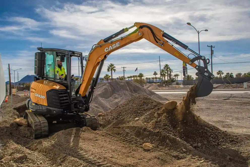 CX42D Mini Excavator working shot