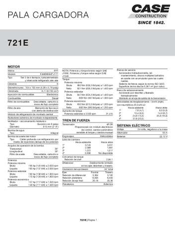 Folleto Pala Cargadora - 721E