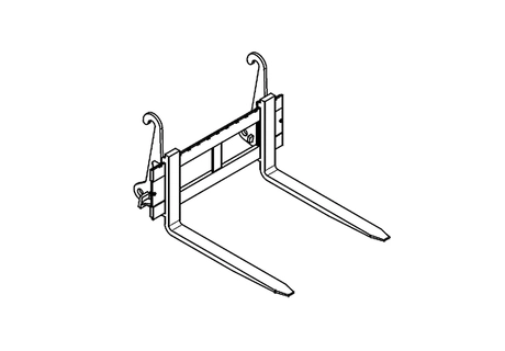 Pallet forks for ZB with QC