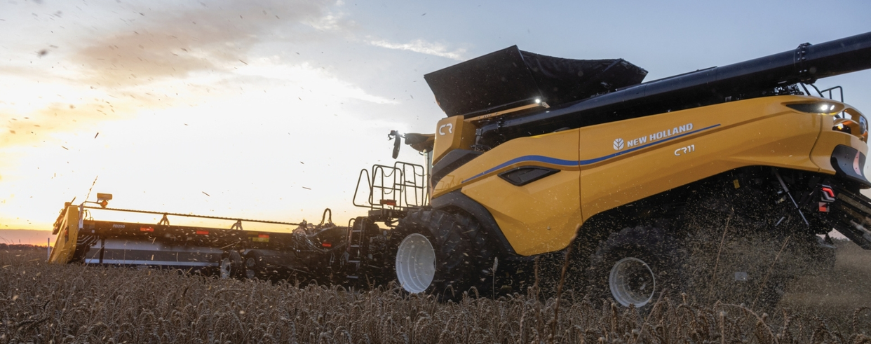 Next Generation CR Series combine in the field