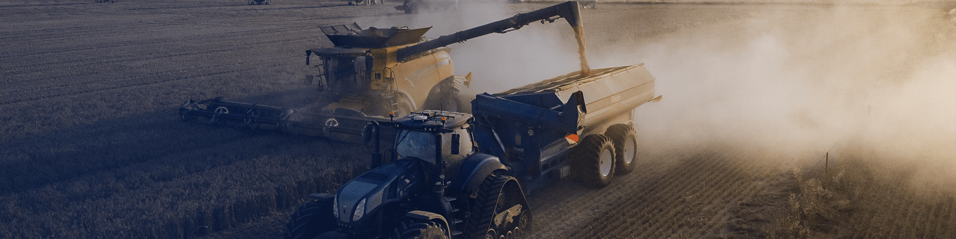 Cart Automation with combine working in field with tractor