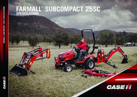 Farmall Subcompact 25SC Specifications Brochure