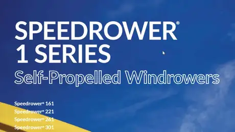 Speedrower® 1 Series Windrowers - Brochure