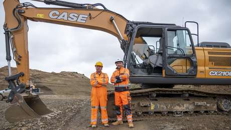  CASE in Control - New CASE CX210E-S  makes light work of heavy tasks in Welsh Quarry