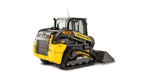 Compact track loader diagonal profile.