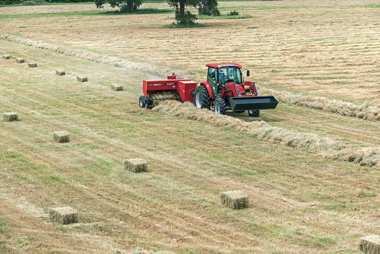 Farmall Utility 75C and SB531 Small Square Baler_2835_05-17