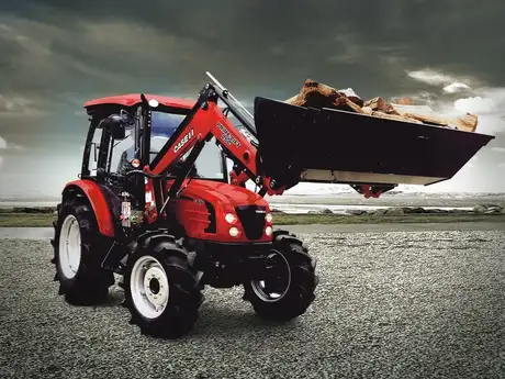 Red Case IH Farmall 60B tractor in field
