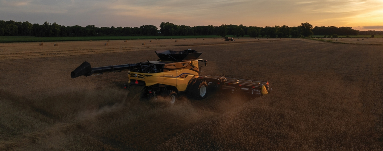 Next Generation CR Series combine in the field