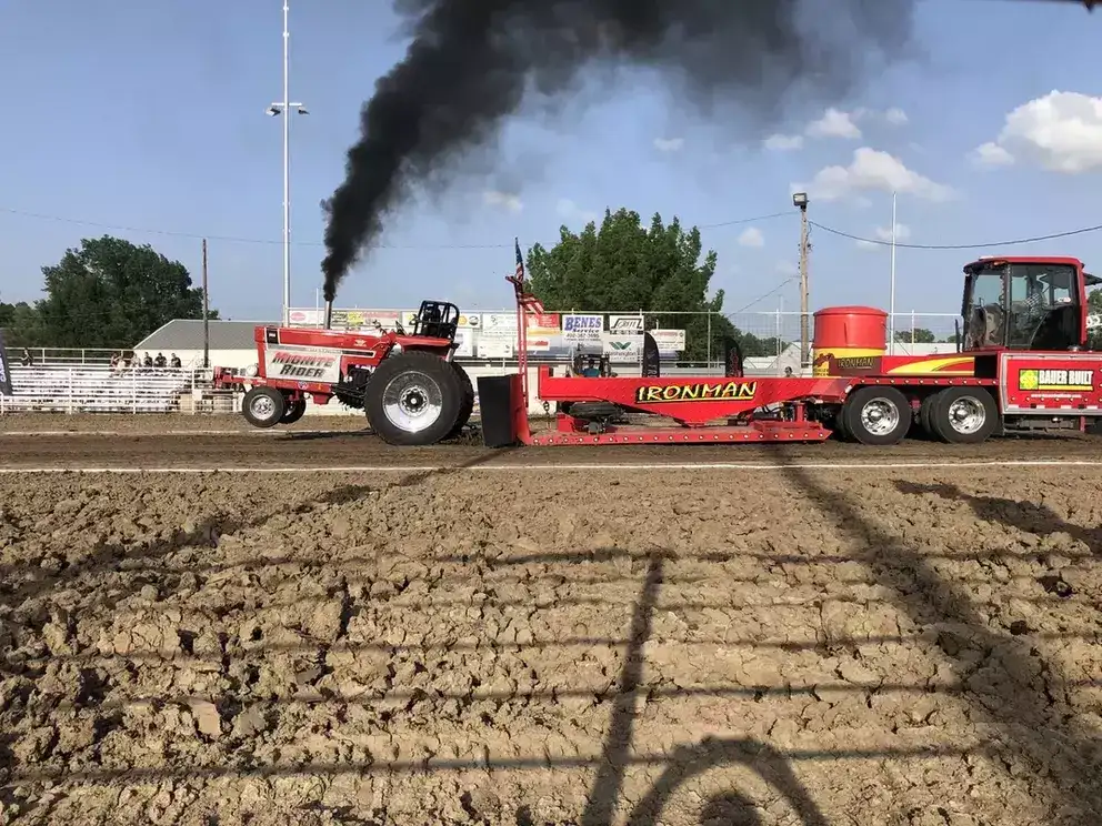 Image of tractor pull featuring International Harvester Midnite Rider