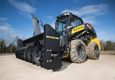 New Holland Construction Snow Blower Attachment