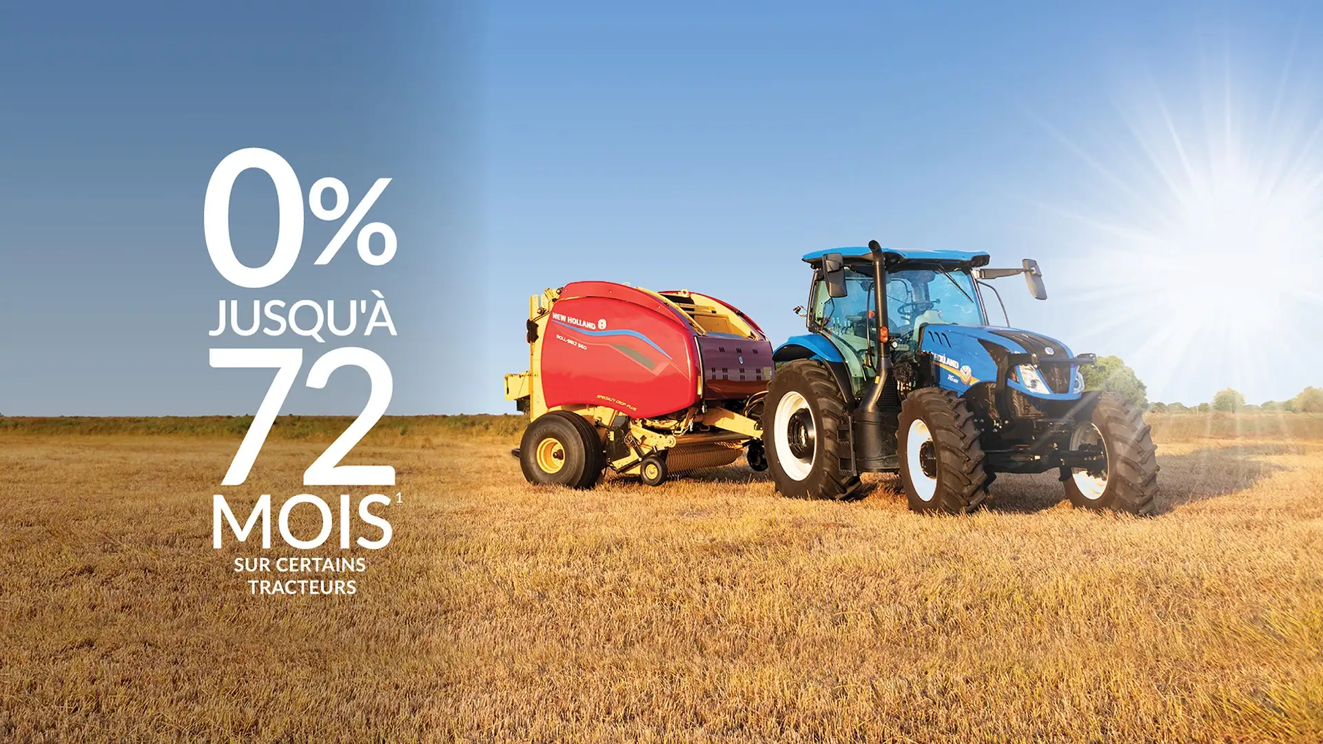 0% jusqu'à 72 mois sur certains tracteurs
