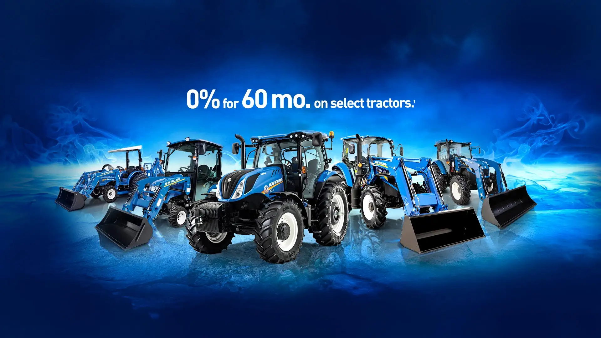 0% for 60 months on select New Holland tractors