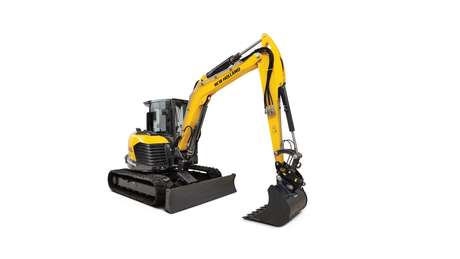 Midi excavator diagonal profile.
