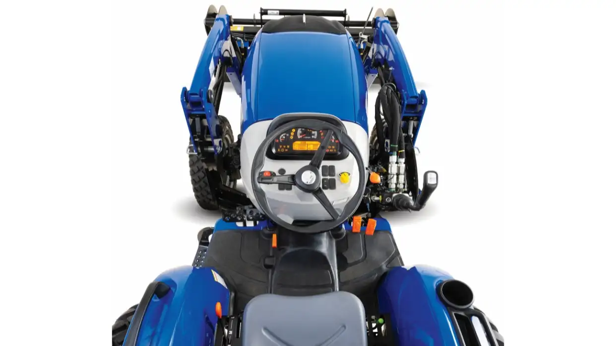 Top view of tractor seat.