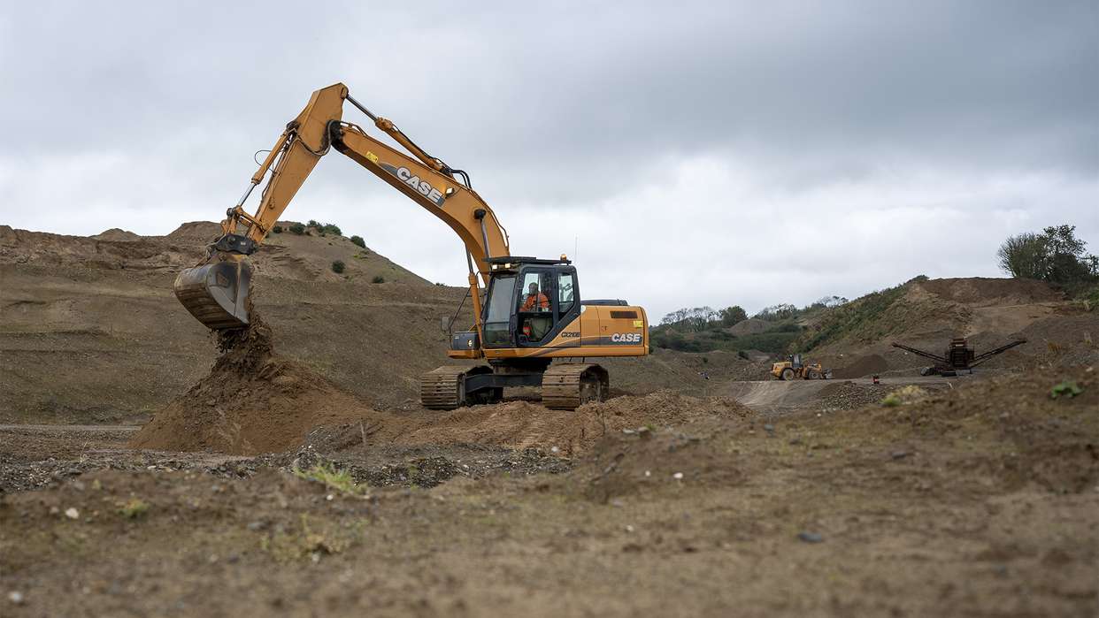  CASE in Control - New CASE CX210E-S  makes light work of heavy tasks in Welsh Quarry