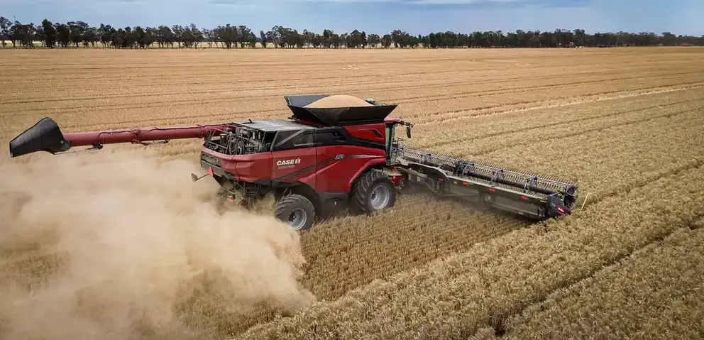 Case IH AF9 next generation combine in field