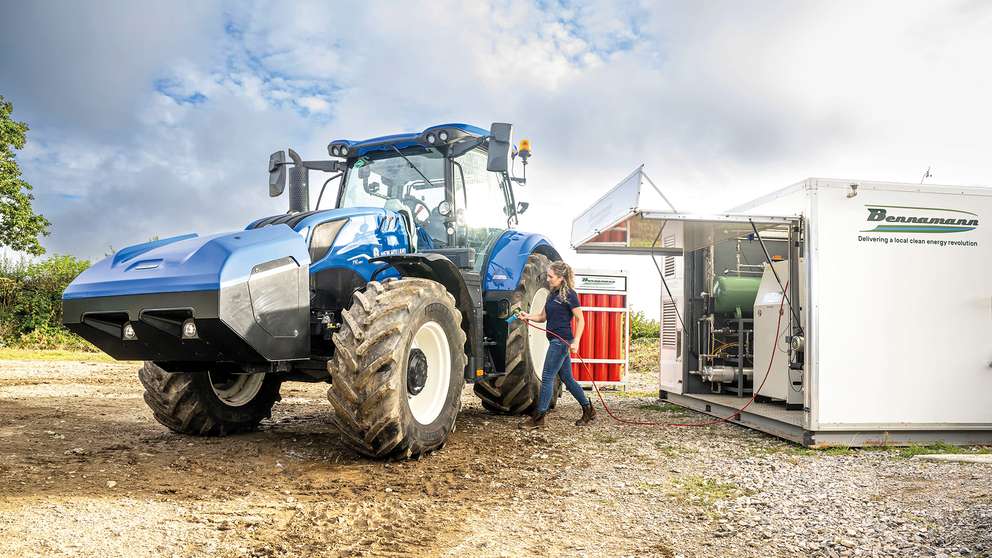 Tracteur à méthane