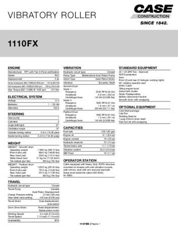SPEC - 1110FX