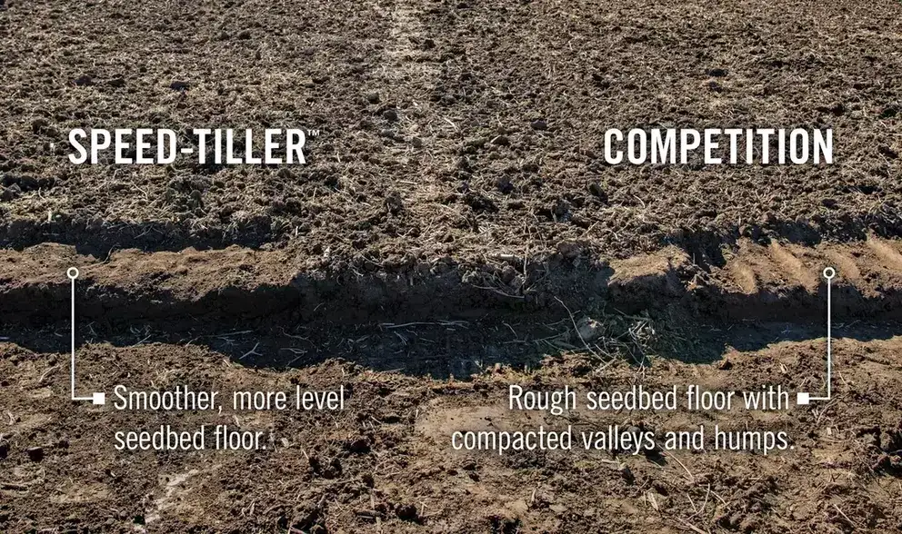 Image comparing seedbed preparation results