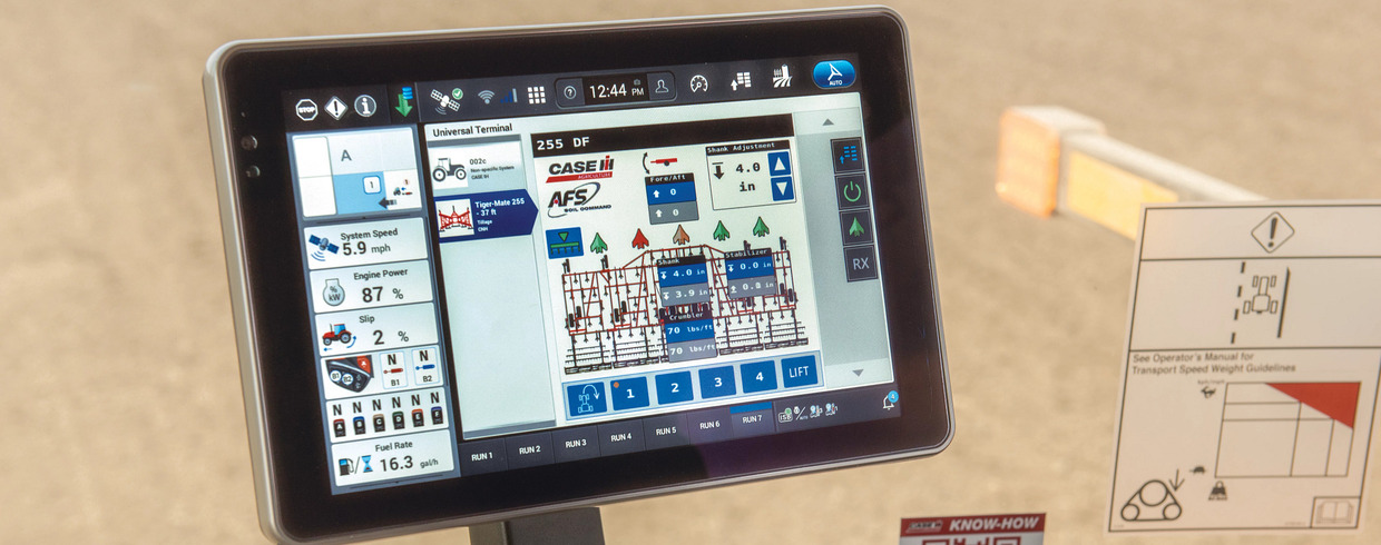 Image of AFS Pro 1200 display with Soil Command