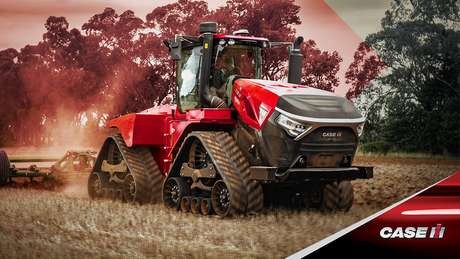Case IH Steiger tractor working in field