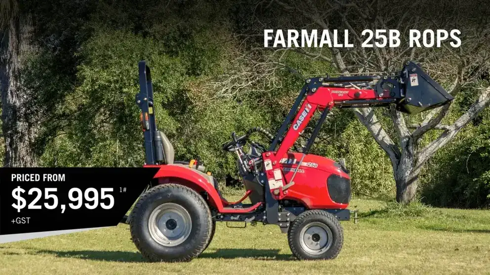 Case IH Farmall B tractor working in field