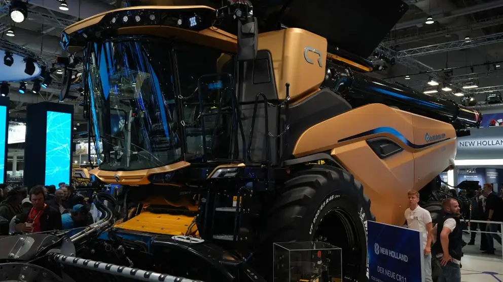Gold CR11 combine at Agritechnica trade show