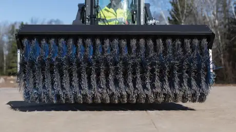 Compact Wheel Loader Angle Broom Attachment