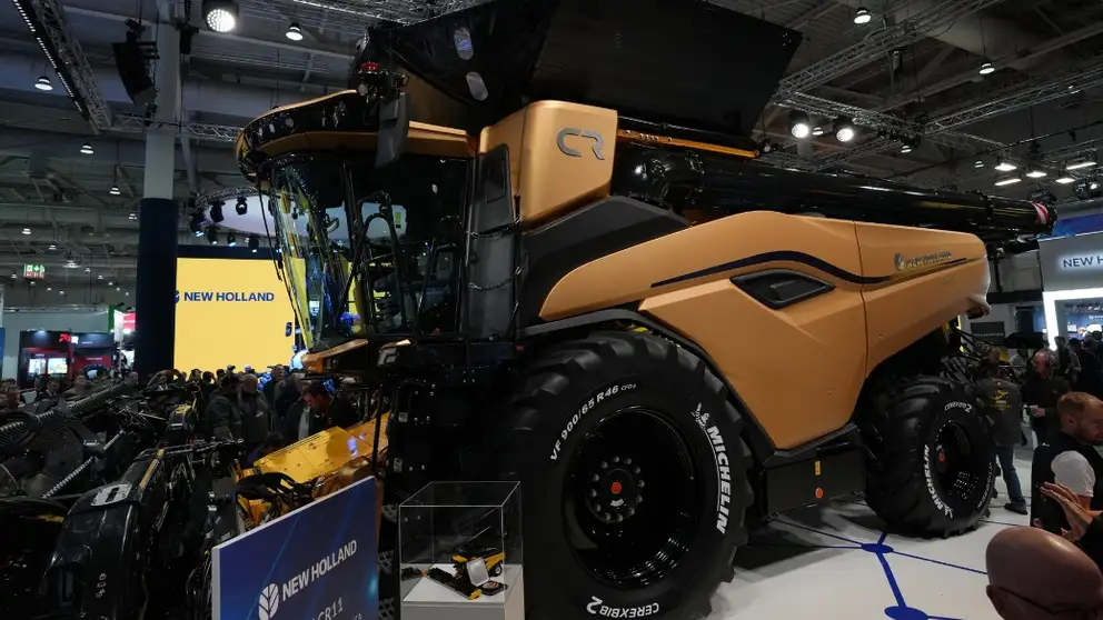 Gold CR11 combine at Agritechnica trade show
