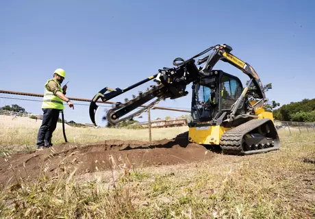 New Holland Construction Trencher Attachment