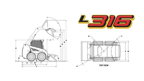 L316 Skid Steer Loader Specifications
